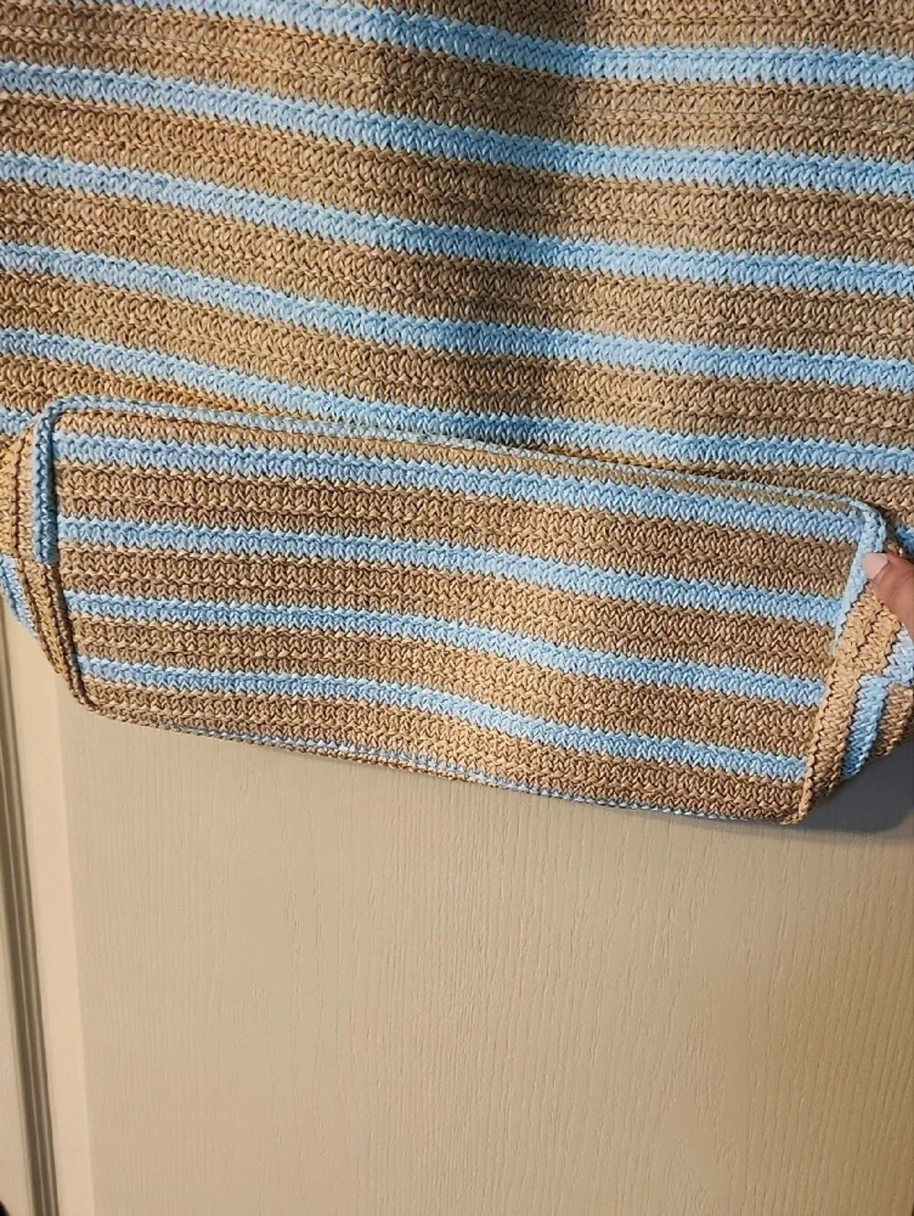 VERA BRADLEY "SQUEEZE THE DAY" STRAW TOTE BAG - Picture 4 of 4